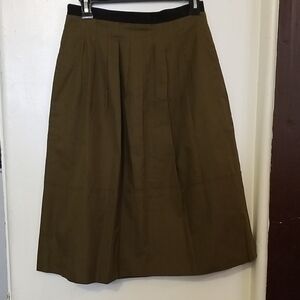 Madewell Khaki A-Line Skirt( 14 Waist X 26 Length.)